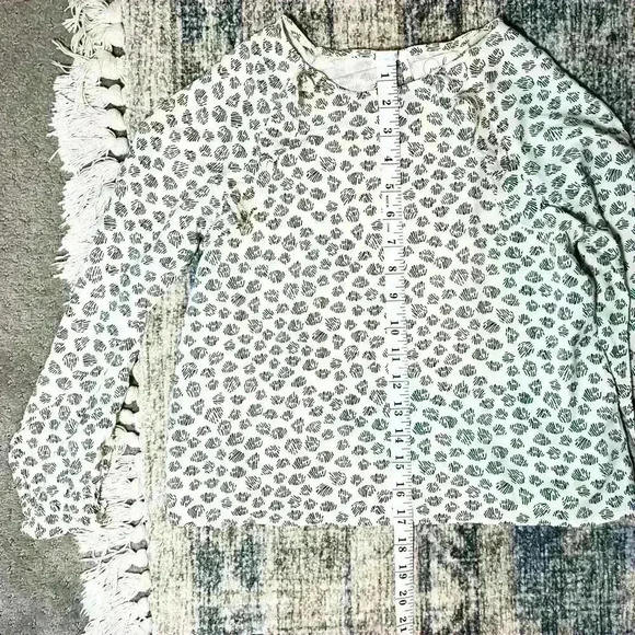 Peek | Girls Cream and Black Ruffle Blouse | Size Small (6/7) - Picture 7 of 10